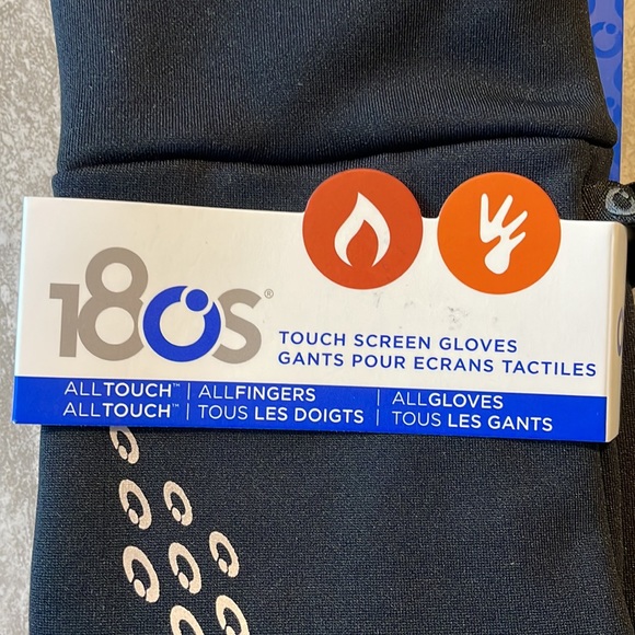 18oS Black Touch Screen Gloves - Picture 2 of 6